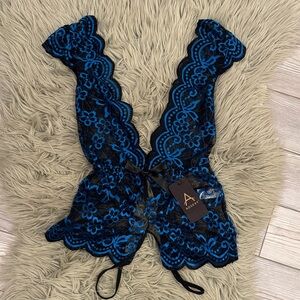 NWT Black and Blue Lace lingerie